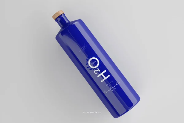 Pure H2O Luxury Edition – дизайн на опаковки (керамична бутилка)